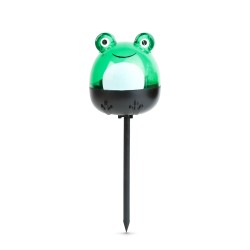 LED solárna lampa - žaba - studená biela - zelená - 150 x 50 x 50 mm