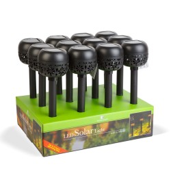 Zapichovacia solárna lampa - 1 teplých bielych LED - 8 x 8 x 38 cm