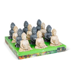 Solárny Buddha - 1 LED - 12,5 x 8,5 x 19 cm - 2 druhy