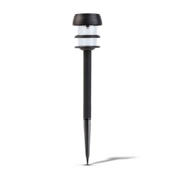 Zapichovacia solárna lampa - 1 biela LED - 7,5 x 7,5 x 40 cm