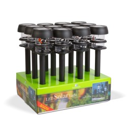 Zapichovacia solárna lampa - 1 biela LED - 7,5 x 7,5 x 40 cm