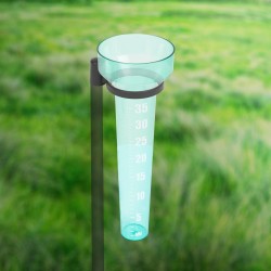 Zrážkomer, merač množstva dažďa - plast - 100 x 82 x 243 mm