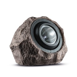 LED vonkajšie solárne svietidlo - skala, kameň - biela SMD LED - 20 x 12 x 16 cm