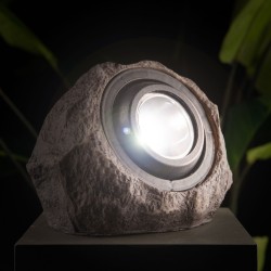 LED vonkajšie solárne svietidlo - skala, kameň - biela SMD LED - 20 x 12 x 16 cm