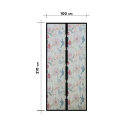 Sieťka proti hmyzu na dvere - magnetická 100 x 210 cm - vtáčiky