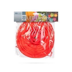 LED lampión - 1 LED - červený - 2 x AAA