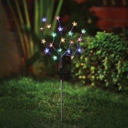 Zapichovací solárny kvet - 20 LED - 65 cm