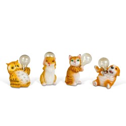 Solárne zvieracie figúrky – 4 druhy – 5× teplá biela LED – 15 cm