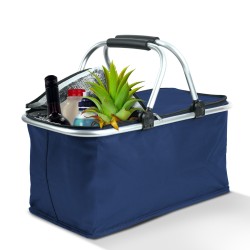Termo skladací nákupný kôš - 49 x 28 x 25 cm - 21 L - Modrá