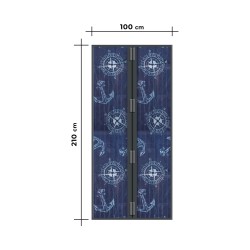 Sieťka proti hmyzu na dvere - magnetická - 100 x 210 cm - kotva