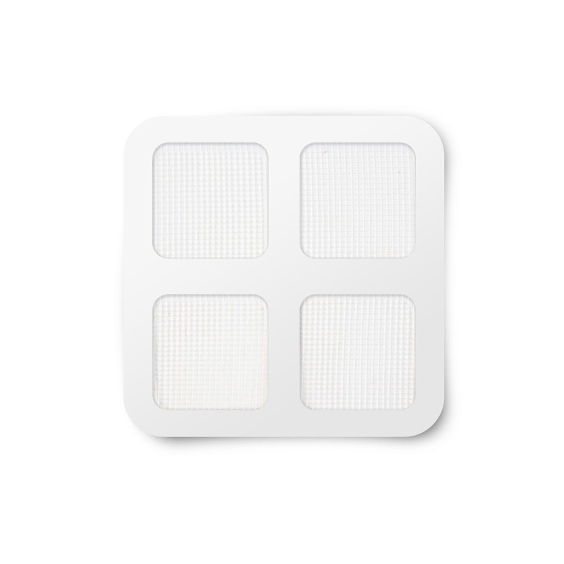 Opravný fľak k sieťke proti hmyzu - 10 x 10 cm - biely - 4 ks / balenie