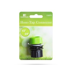 Hadicová spojka ku kohútiku - k 3/4" kohútiku, 1/2" hadici - plast