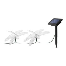 LED solárna sveteľná reťaz - vážka - 2 m - 10 farebných LED