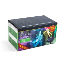 LED solárna sveteľná reťaz - vážka - 2 m - 10 farebných LED