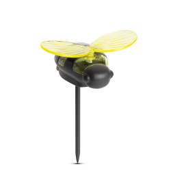 Zapichovacia solárna lampa - včielka - 8 x 7,5 x 14,5 cm - biela LED