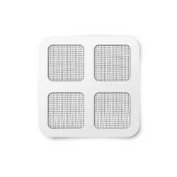 Opravný fľak k sieťke proti hmyzu - 10 x 10 cm - sivý - 4 ks / balenie