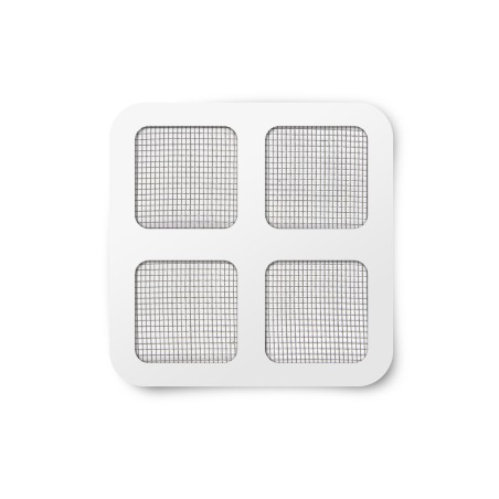 Opravný fľak k sieťke proti hmyzu - 10 x 10 cm - sivý - 4 ks / balenie