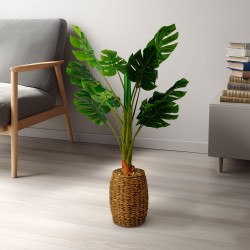 Umelá rastlina dekorácia - filodendron - 1 m