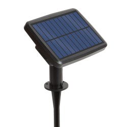 Smart solárna sveteľná reťaz - 15 ks bielych LED - nastaviteľná farebná teplota - 7,5 m - bluetooth