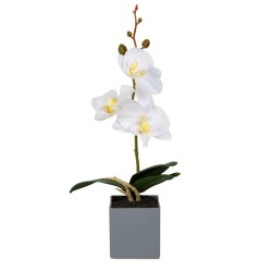 Umelá rastlinná dekorácia - orchidea - 3 druhy - 29,5 cm