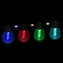 Smart solárna sveteľná reťaz - 85 + 15 ks RGB LED - 14,5 m - bluetooth