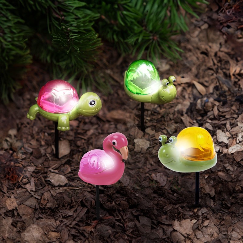 Zapichovací solár - viac druhov - biela LED - 10 x 6 x 15 cm