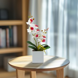 Umelá rastlina dekorácia – orchidea – 3 druhy – 37 cm