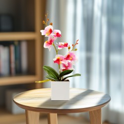 Umelá rastlina dekorácia – orchidea – 3 druhy – 37 cm