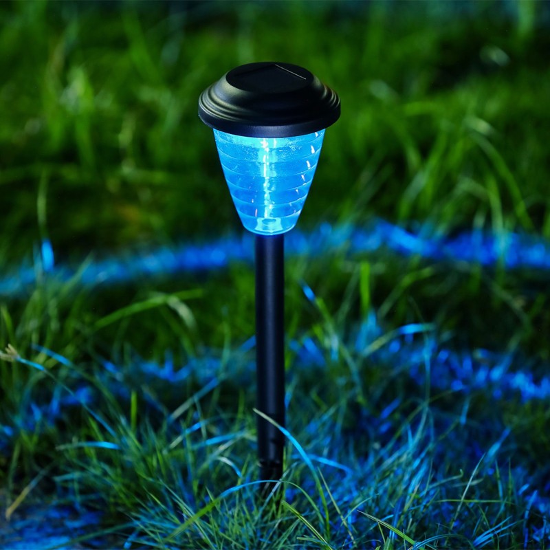 Zapichovacia solárna lampa – RGB LED – 9 x 36 cm – meniace farbu