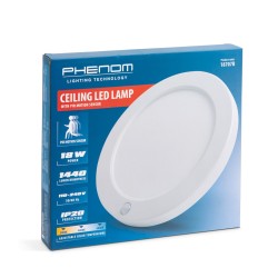 Stropná LED lampa s pohybovým senzorom - 18W - 1440 lm - 110-240V - IP20
