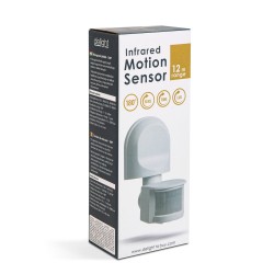 Pohybový senzor - 180° - max 12 m - max 1200W - IP44