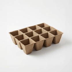 Sadeničkový podnos s kvetináčmi - 15,2 x 11,5 x 4,3 cm - 4 ks / balenie