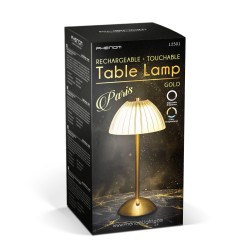 Stolová lampa - zlatá farba - nastaviteľná farebná teplota, jas - akumulátorová - USB