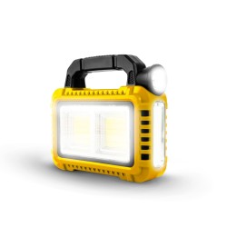Multifunkčná ručná lampa - solárny panel, USB-C - 6 režimov svietenia, 8 LED, 3600 mAh - 800 lumen