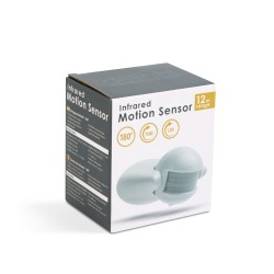 Pohybový senzor 180° - max 12 m - max 1200W - IP44