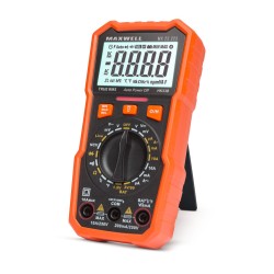 Digitálny multimeter - s testrom batérií, meraním teploty + funkciou pracovného svetla