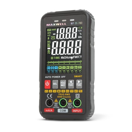 Automatický, multimeter s farebným displejom - 3" - 4 x AAA