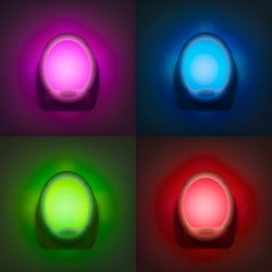 LED nočné svetlo, meniace farby - Premium "Smooth" - 7 LED