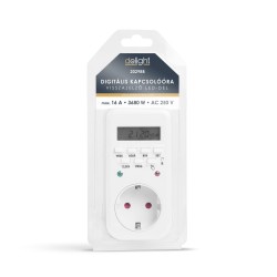 Digitálne spínacie hodiny - LED kontrolka - 250V - 16A