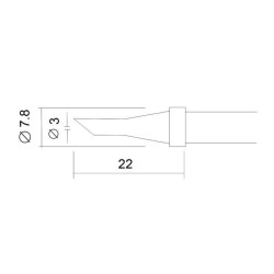 Spájkovací hrot k 28020 - 2 ks / blister