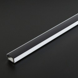 LED hliníkový profilový lišta – 1000 × 17 × 8 mm – U profil – biela