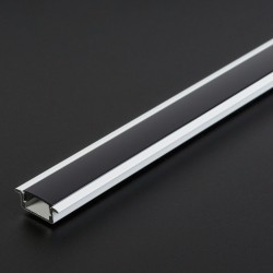 LED hliníkový profilový lišta – 2000 × 23(17) × 8 mm – zapustný U profil – biela