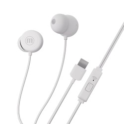Maxell káblové slúchadlá - biele - USB-C (INBAX)