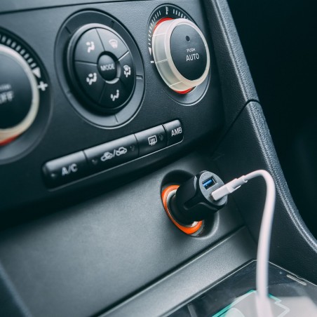 Adaptér do autozapalovača - 2 x USB - 2,4 A - čierna