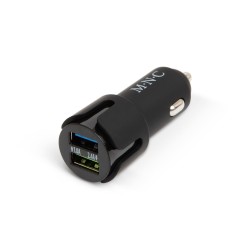 Adaptér do autozapalovača - 2 x USB - 2,4 A - čierna