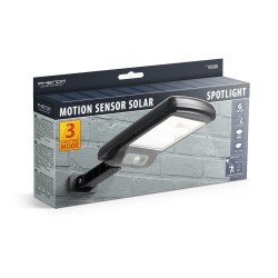 Solárny reflektor s pohybovým senzorom - nástenný - 6 LED
