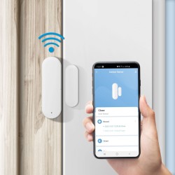 Smart Wi-Fi - snímač otvárania - 2 x AAA - samolepiaci