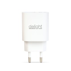 Sieťový adaptér USB + Type-C PD20W rýchle nabíjanie - biely