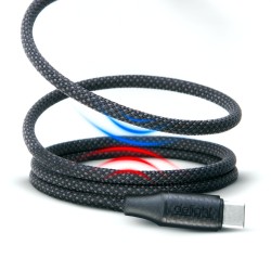Dátový kábel - Type-C / Type-C - Magnetický - čierny - 1m - 3A - 60W