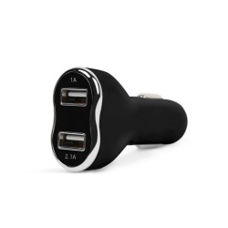 Adaptér do autozapalovača s dvojitým USB portom - čierny